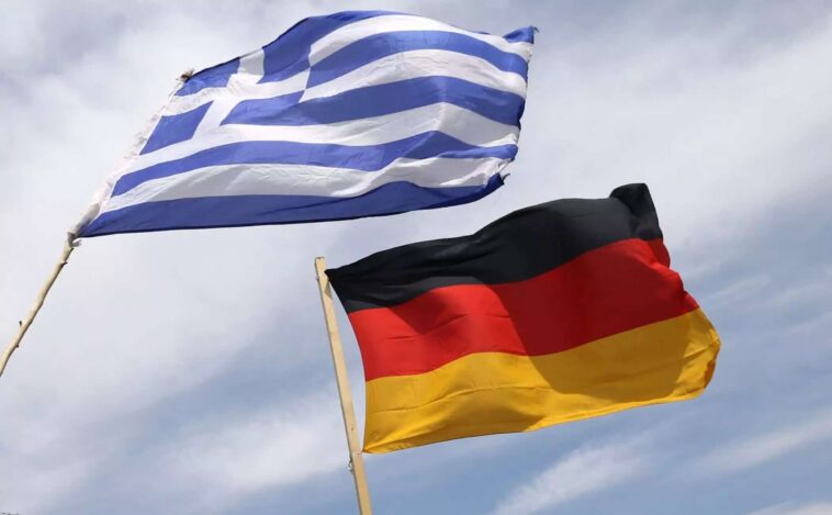 ελληνικη και γερμανικη σημαια