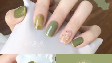 matcha nails maniqure