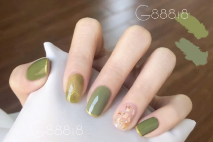 matcha nails maniqure